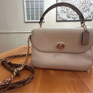 Coach Marlie Leather Top Handle Bag